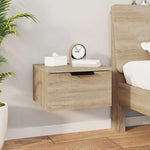 Wall-mounted Bedside Cabinet Smoked Oak 34x30x20 cm by vidaXL