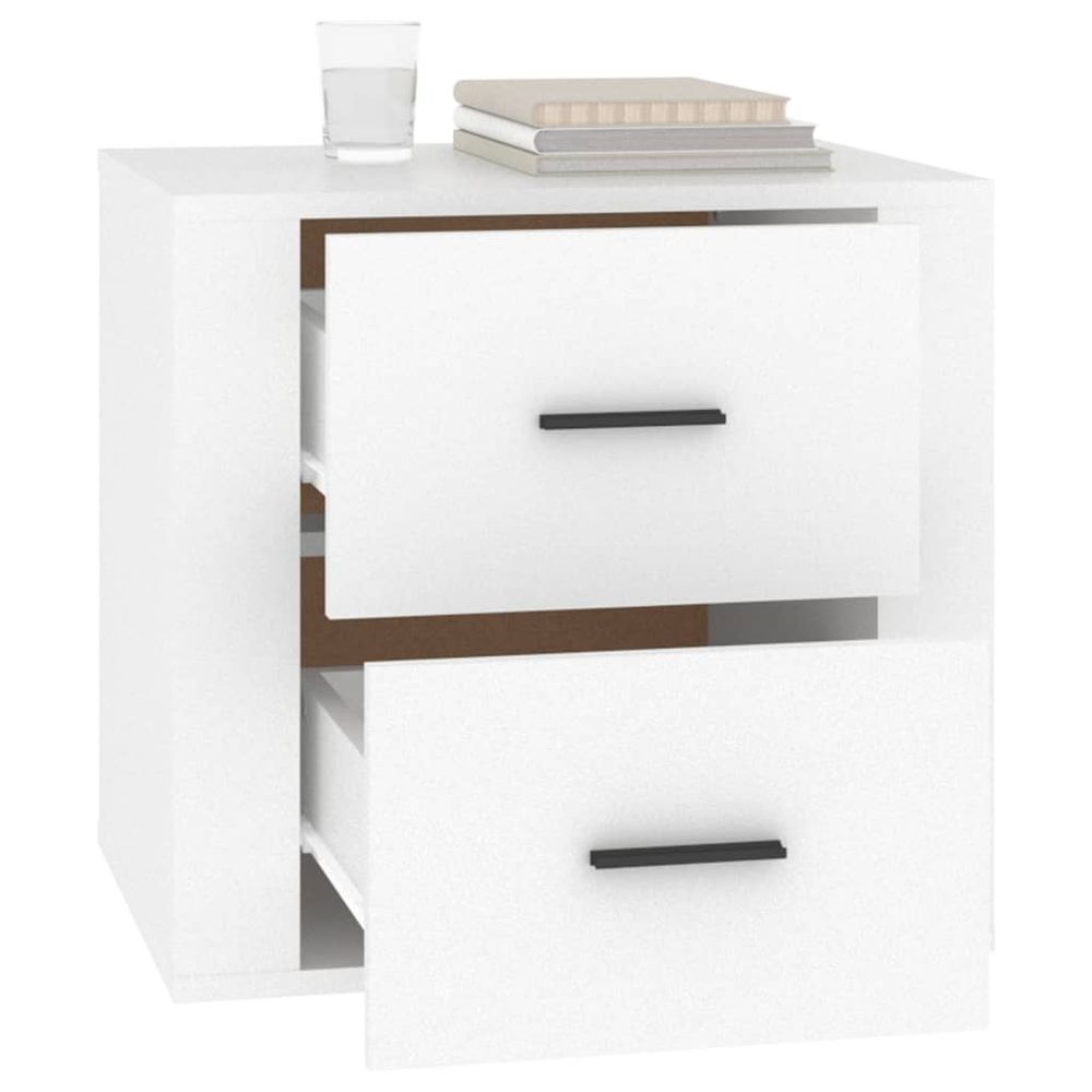 Bedside Cabinet White 50x39x47 cm vidaXL - Bedside Table from vidaXL