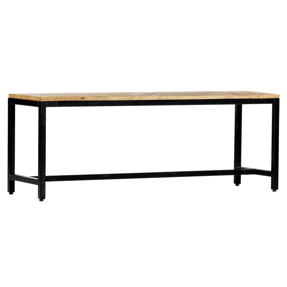 Dining Bench 120 cm vidaXL Solid Rough Mango Wood - Bench from vidaXL