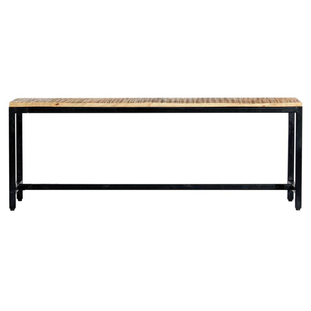 Dining Bench 120 cm vidaXL Solid Rough Mango Wood - Bench from vidaXL