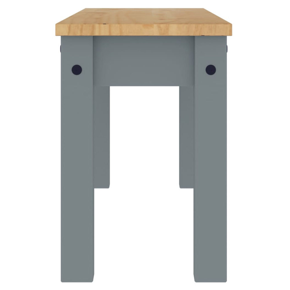 Dining Bench Panama Grey 105x30x45 cm vidaXL Solid Wood Pine - Bench from vidaXL