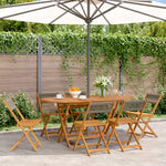 vidaXL Bistro Chairs 2 pcs Black Solid Wood Acacia and Polypropylene - Bistro Sets from vidaXL