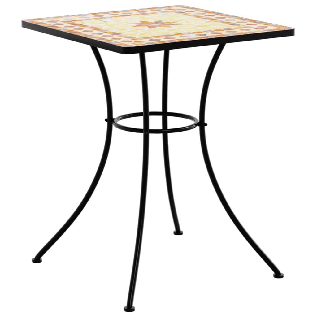 vidaXL Mosaic Bistro Table Terracotta 60 cm Ceramic - Bistro Sets from vidaXL