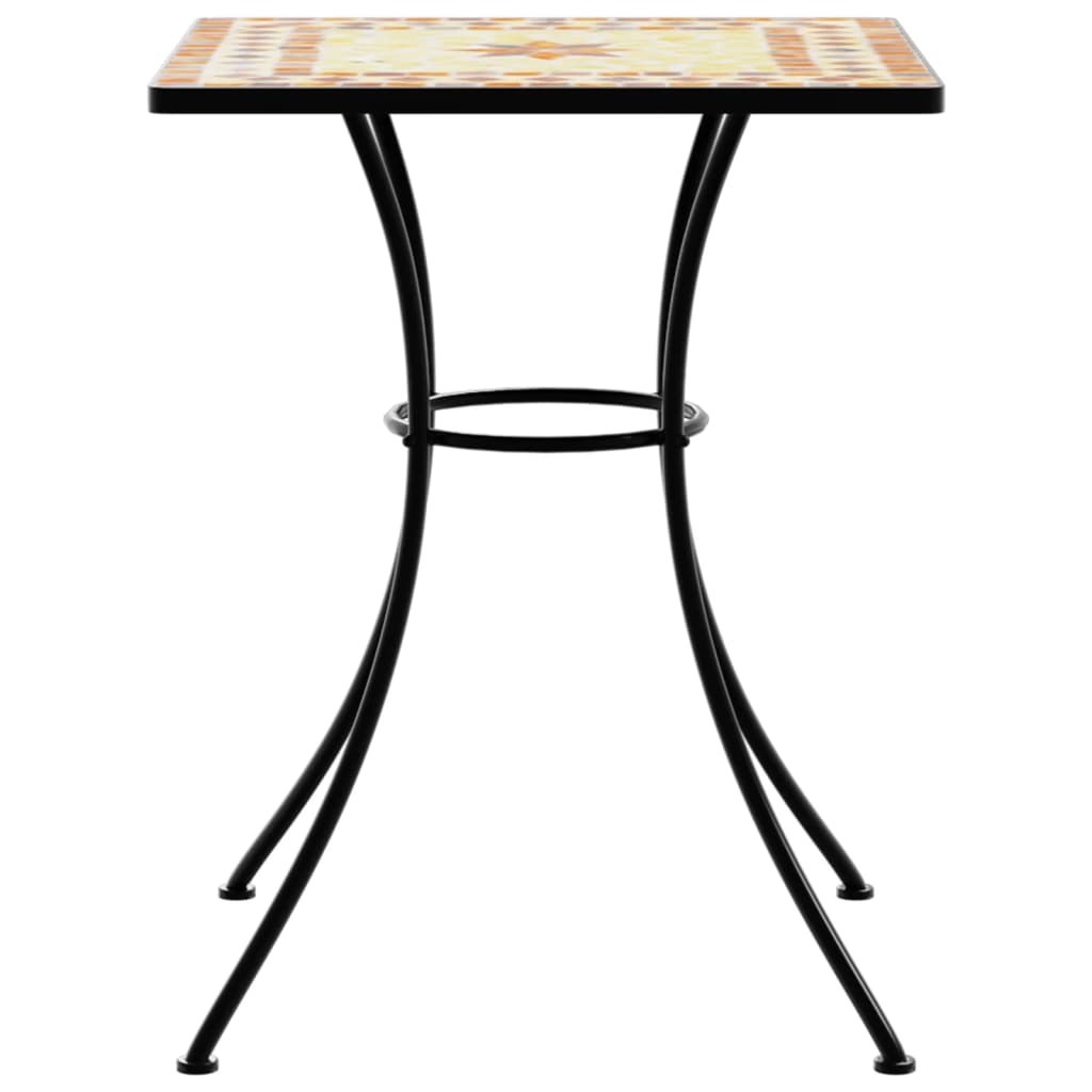 vidaXL Mosaic Bistro Table Terracotta 60 cm Ceramic - Bistro Sets from vidaXL