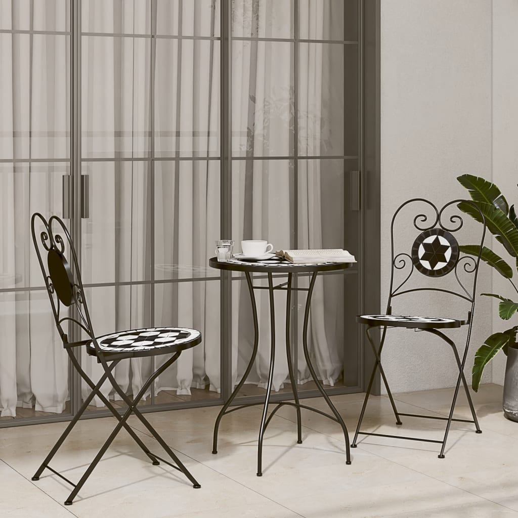 vidaXL Mosaic Bistro Table Terracotta 60 cm Ceramic - Bistro Sets from vidaXL