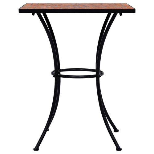 vidaXL Mosaic Bistro Table Terracotta 60 cm Ceramic - Bistro Sets from vidaXL