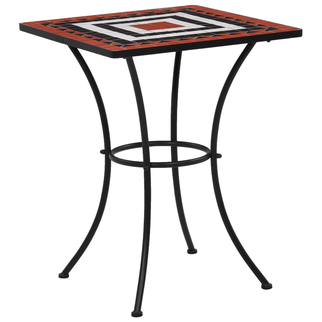 vidaXL Mosaic Bistro Table Terracotta 60 cm Ceramic - Bistro Sets from vidaXL