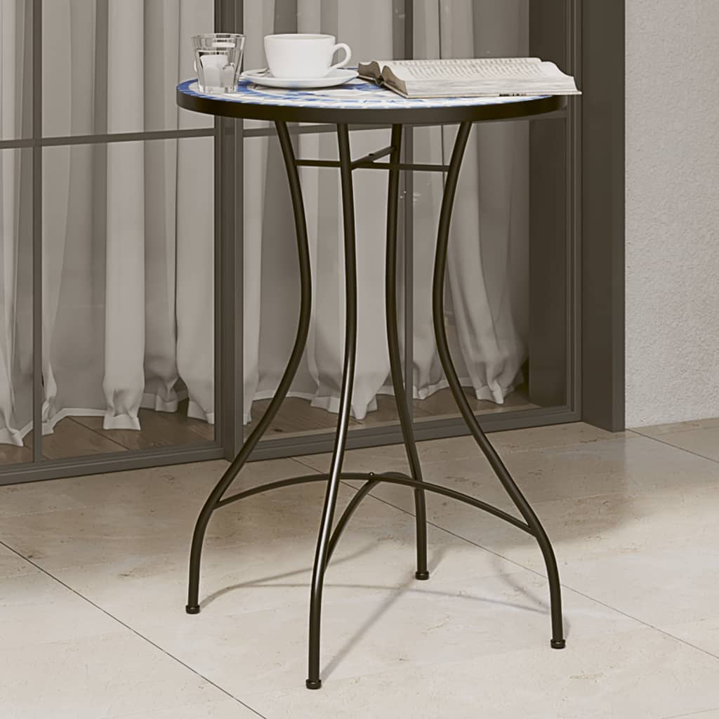vidaXL Mosaic Bistro Table Terracotta 60 cm Ceramic - Bistro Sets from vidaXL