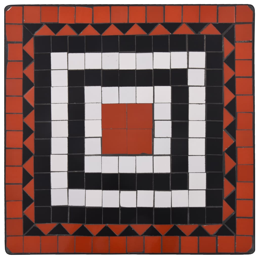 vidaXL Mosaic Bistro Table Terracotta 60 cm Ceramic - Bistro Sets from vidaXL