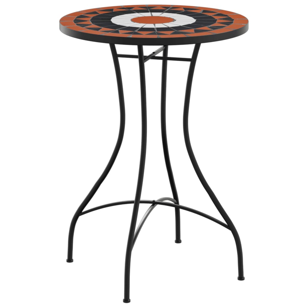 vidaXL Mosaic Bistro Table Terracotta 60 cm Ceramic - Bistro Sets from vidaXL