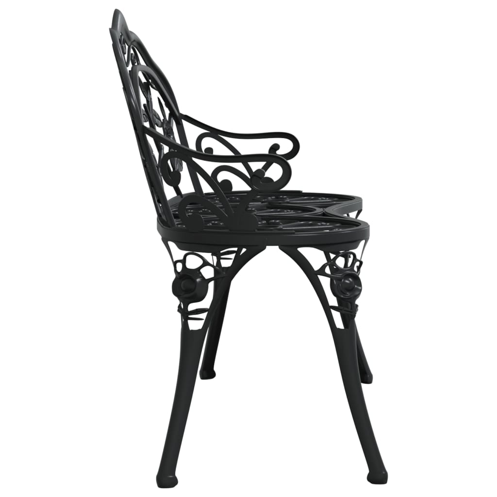 vidaXL Bistro Bench 100cm Bronze Cast Aluminium - Bistro Sets from vidaXL