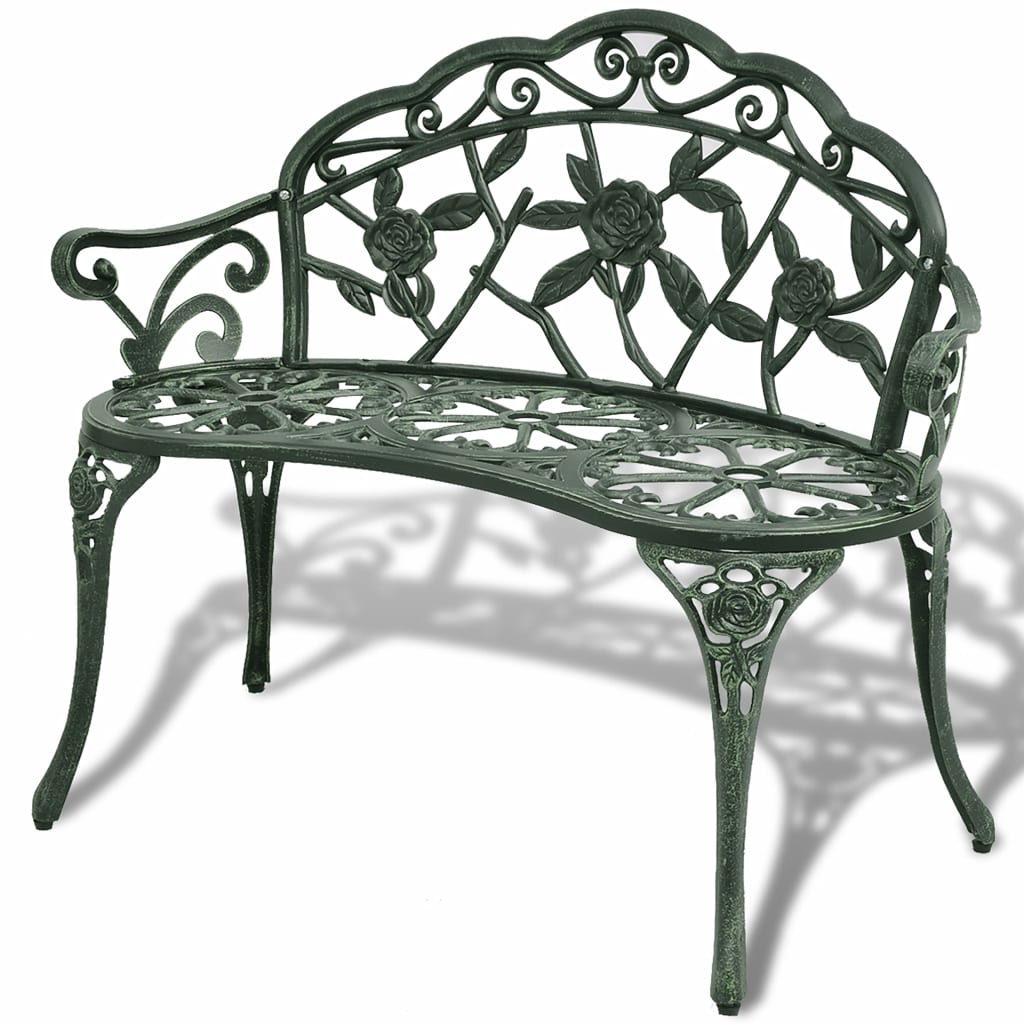 vidaXL Bistro Bench 100cm Bronze Cast Aluminium - Bistro Sets from vidaXL