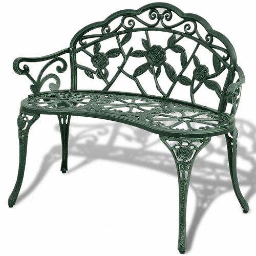 vidaXL Bistro Bench 100cm Bronze Cast Aluminium - Bistro Sets from vidaXL