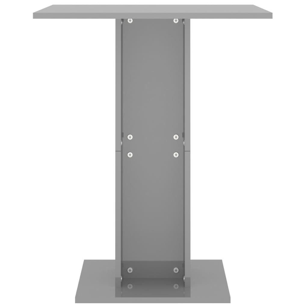 vidaXL Bistro Table Smoked Oak 60x60x75 cm Engineered Wood - Bistro Sets from vidaXL