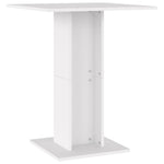 vidaXL Bistro Table Smoked Oak 60x60x75 cm Engineered Wood - Bistro Sets from vidaXL