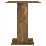 vidaXL Bistro Table Smoked Oak 60x60x75 cm Engineered Wood - Bistro Sets from vidaXL