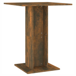 vidaXL Bistro Table Smoked Oak 60x60x75 cm Engineered Wood - Bistro Sets from vidaXL