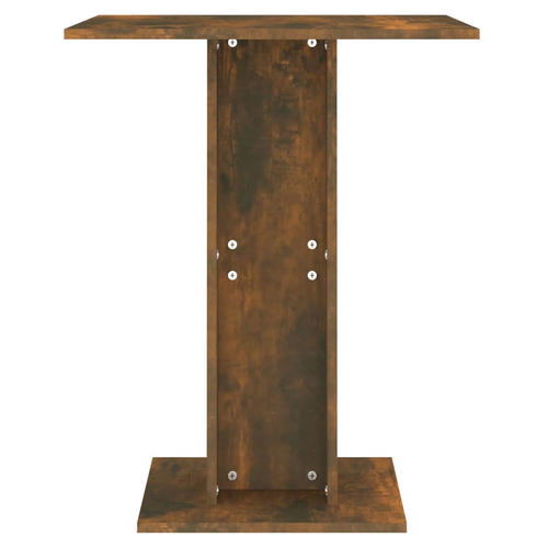 vidaXL Bistro Table Smoked Oak 60x60x75 cm Engineered Wood - Bistro Sets from vidaXL