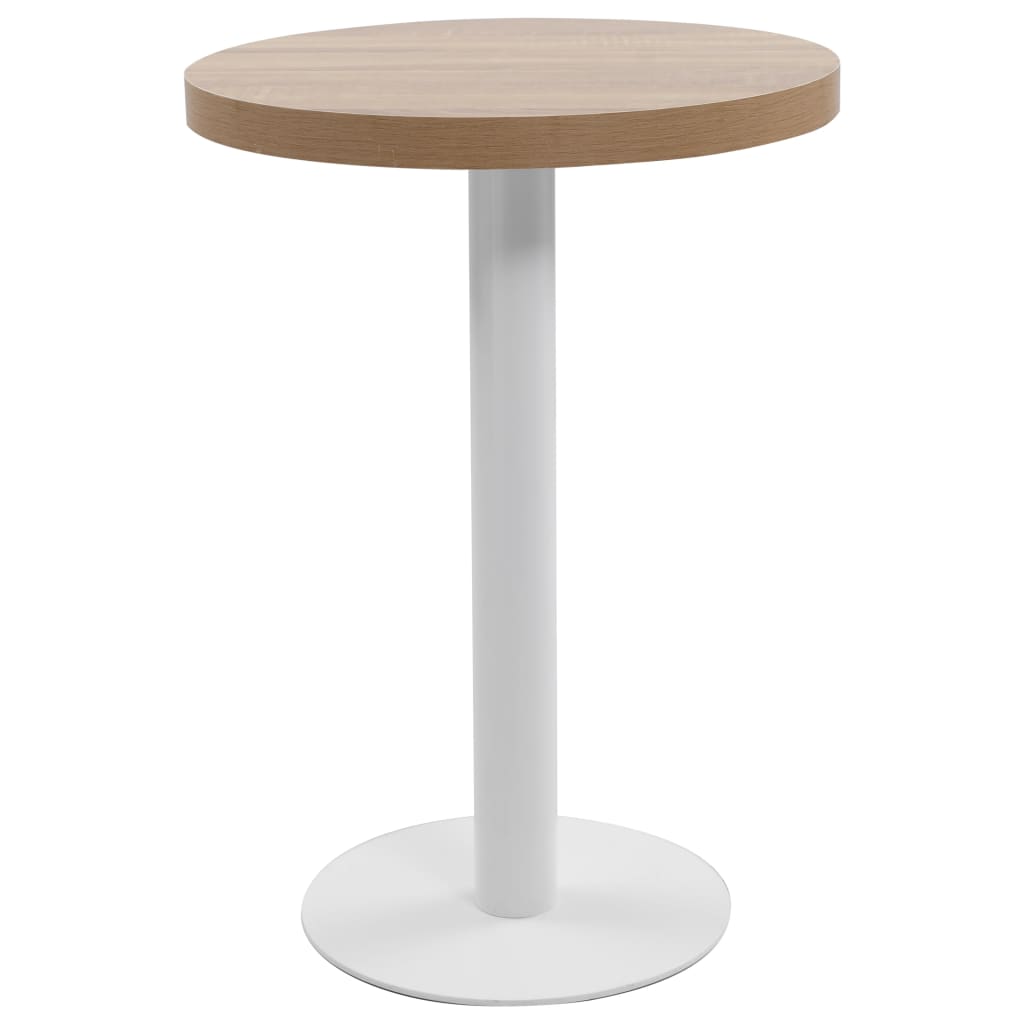 vidaXL Bistro Table Light Brown 40 cm MDF - Bistro Sets from vidaXL