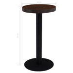 vidaXL Bistro Table Light Brown 40 cm MDF - Bistro Sets from vidaXL