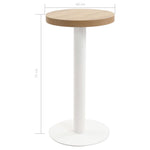 vidaXL Bistro Table Light Brown 40 cm MDF - Bistro Sets from vidaXL