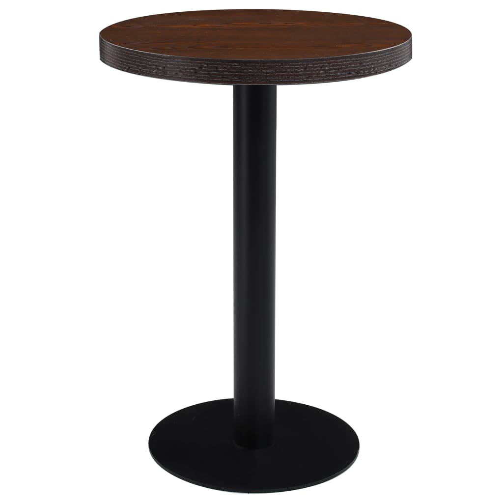 vidaXL Bistro Table Light Brown 40 cm MDF - Bistro Sets from vidaXL