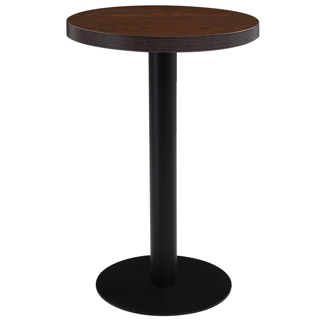 vidaXL Bistro Table Light Brown 40 cm MDF - Bistro Sets from vidaXL