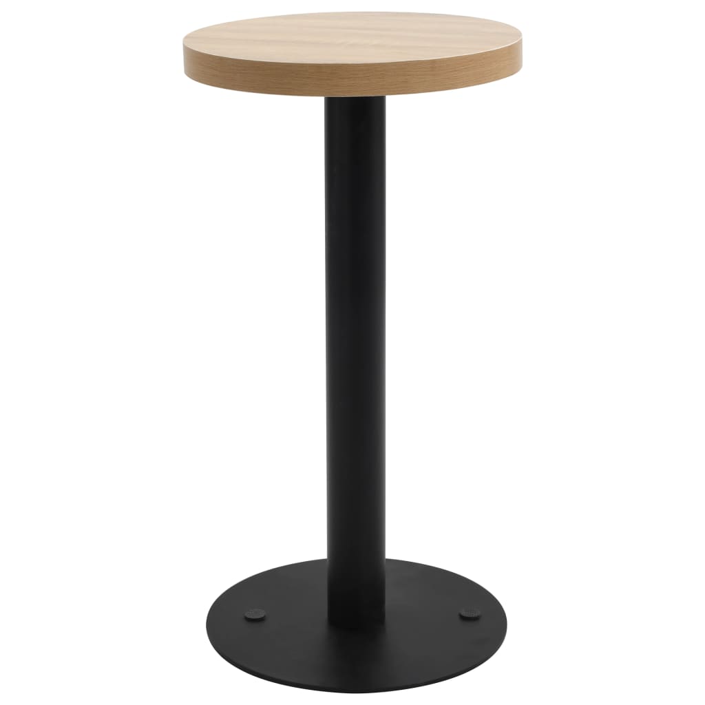 vidaXL Bistro Table Light Brown 40 cm MDF - Bistro Sets from vidaXL