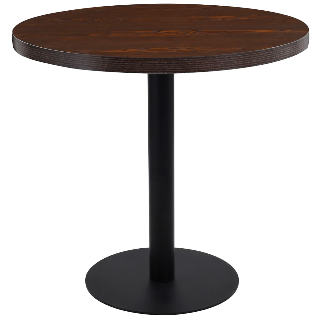 vidaXL Bistro Table Light Brown 40 cm MDF - Bistro Sets from vidaXL