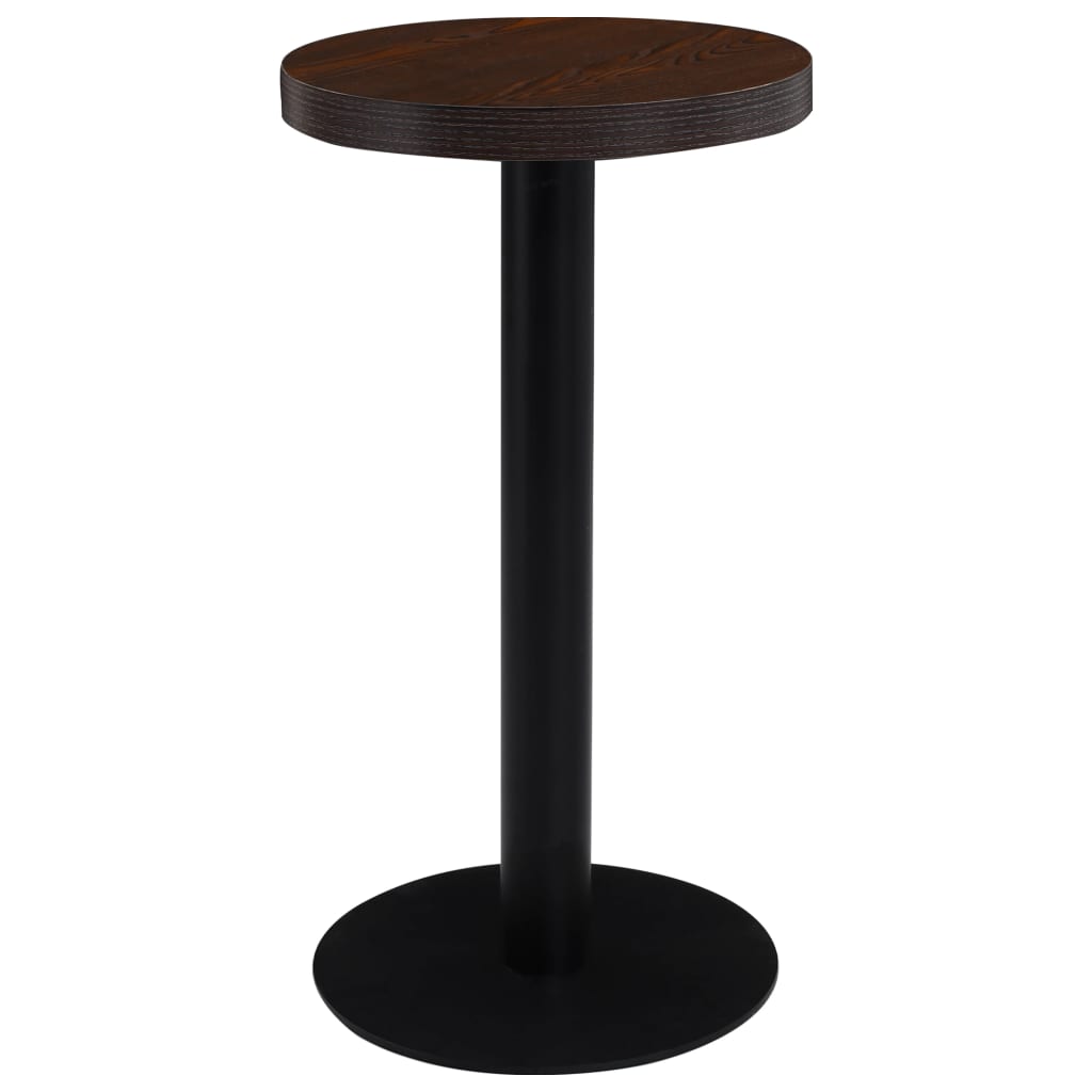 vidaXL Bistro Table Light Brown 40 cm MDF - Bistro Sets from vidaXL