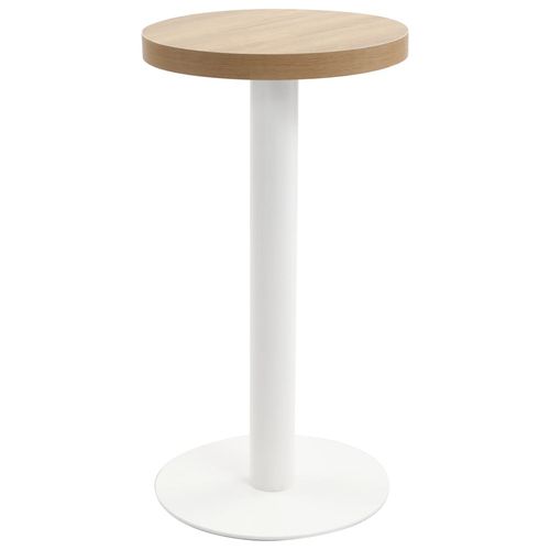 vidaXL Bistro Table Light Brown 40 cm MDF - Bistro Sets from vidaXL