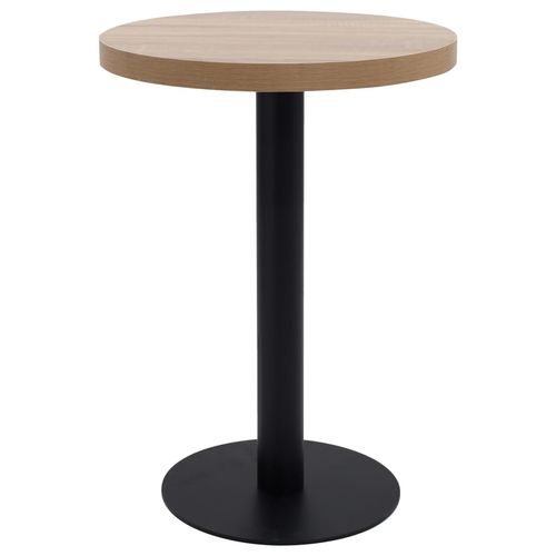 vidaXL Bistro Table Light Brown 40 cm MDF - Bistro Sets from vidaXL