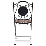 vidaXL Mosaic Bistro Chairs 2 pcs Brown Ceramic - Bistro Sets from vidaXL