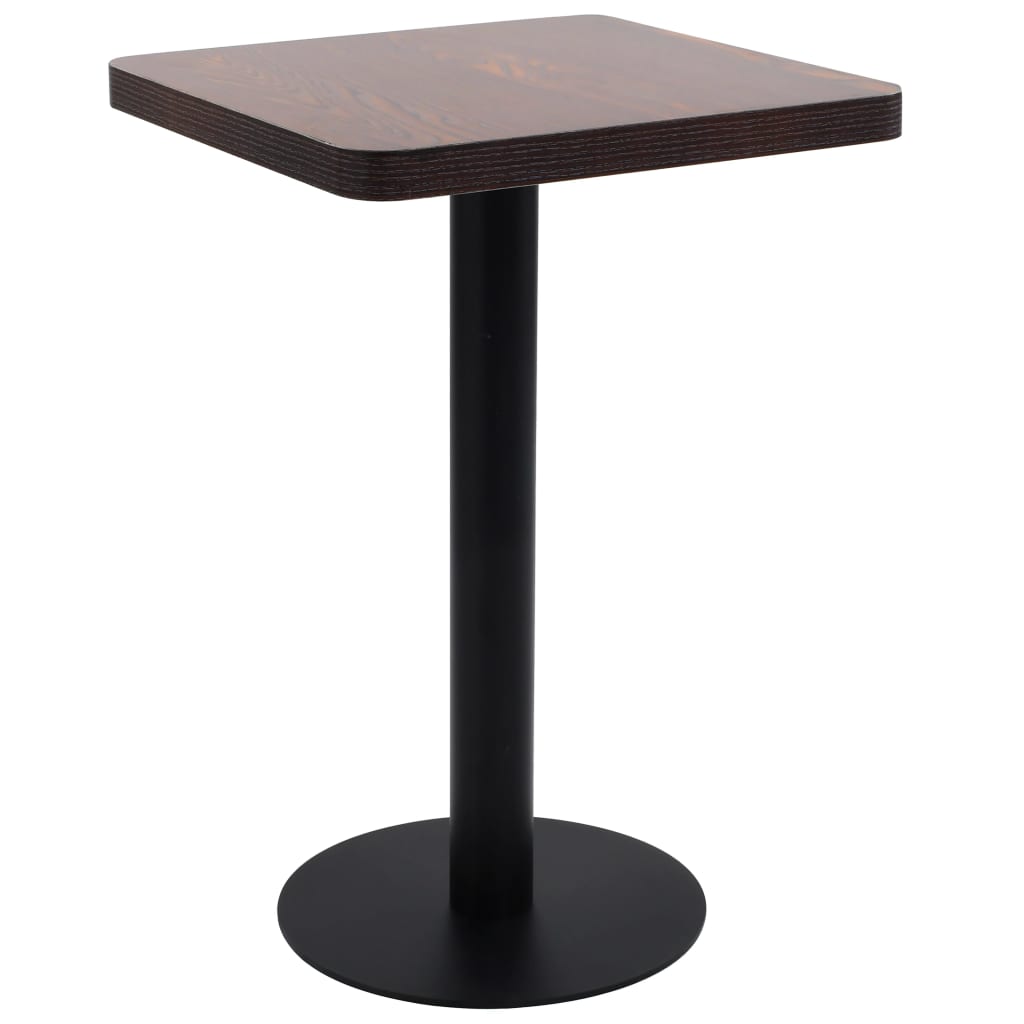 vidaXL Bistro Table Light Brown 50x50 cm MDF - Bistro Sets from vidaXL