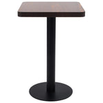 vidaXL Bistro Table Light Brown 50x50 cm MDF - Bistro Sets from vidaXL