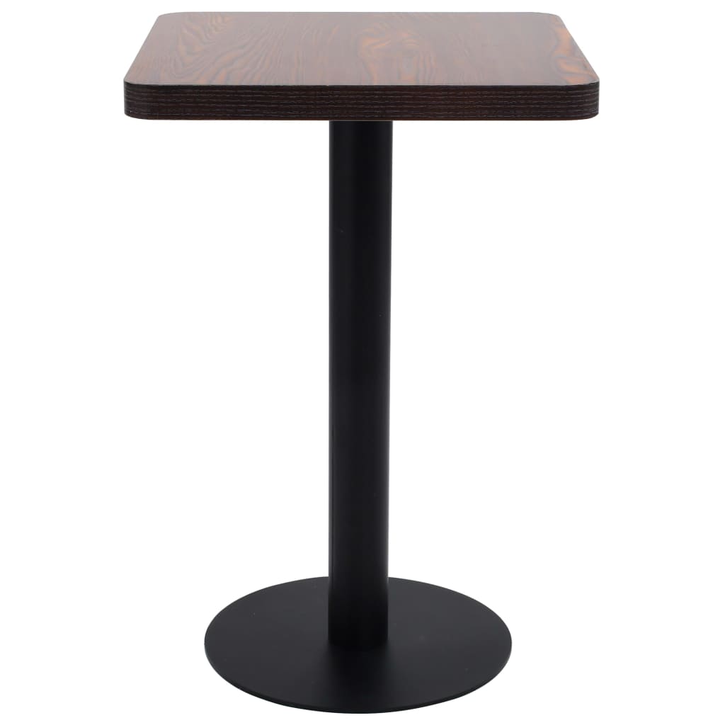 vidaXL Bistro Table Light Brown 50x50 cm MDF - Bistro Sets from vidaXL