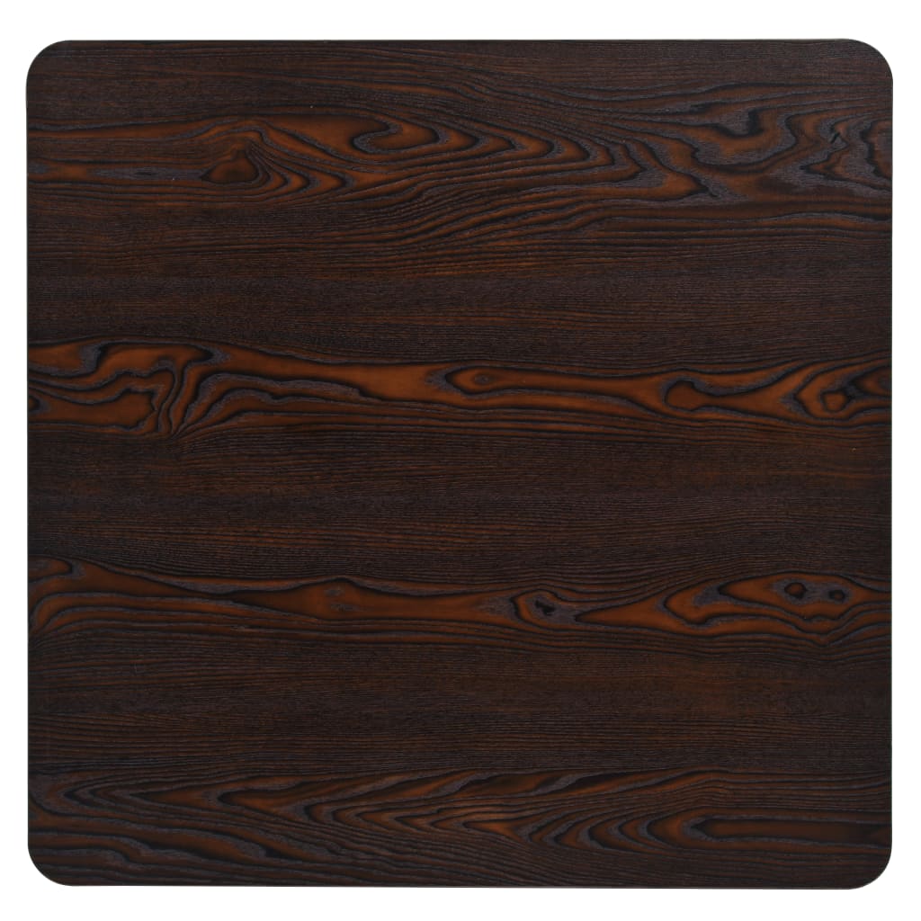 vidaXL Bistro Table MDF and Steel Round 60x75 cm Dark Ash - Bistro Sets from vidaXL