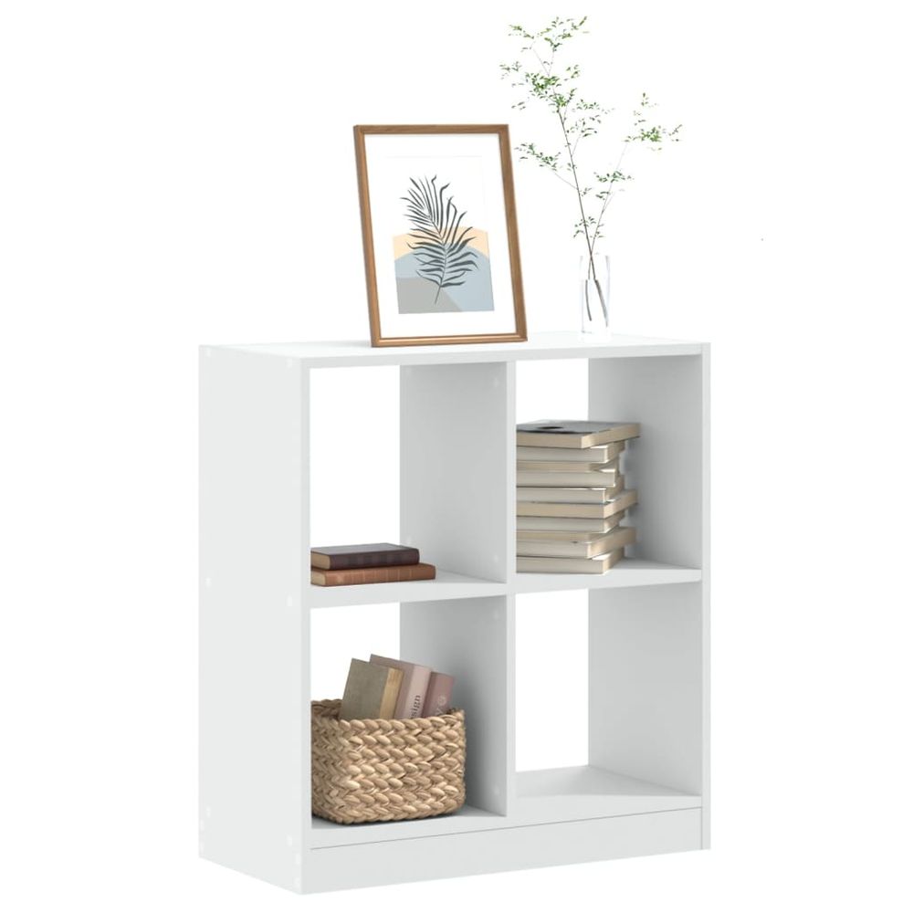 Bookcase White 68.5x32x75 cm vidaXL Engineered Wood - Bookcase from vidaXL