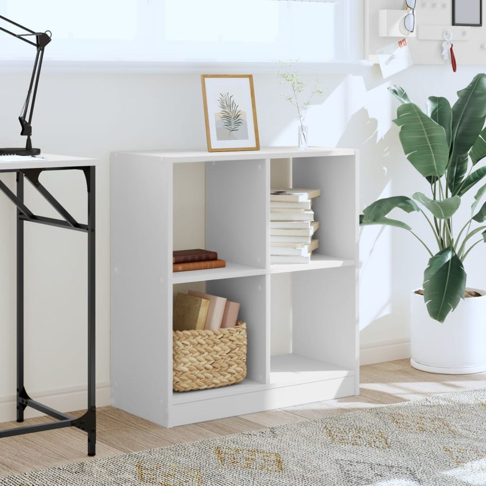 Bookcase White 68.5x32x75 cm vidaXL Engineered Wood - Bookcase from vidaXL