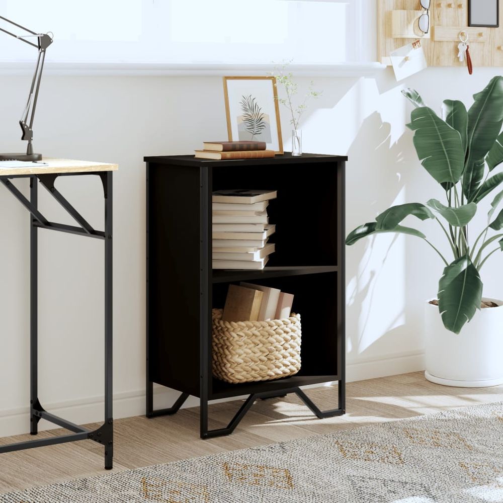 Bookcase Black 50x31x74.5 cm vidaXL Engineered Wood - Bookcase from vidaXL