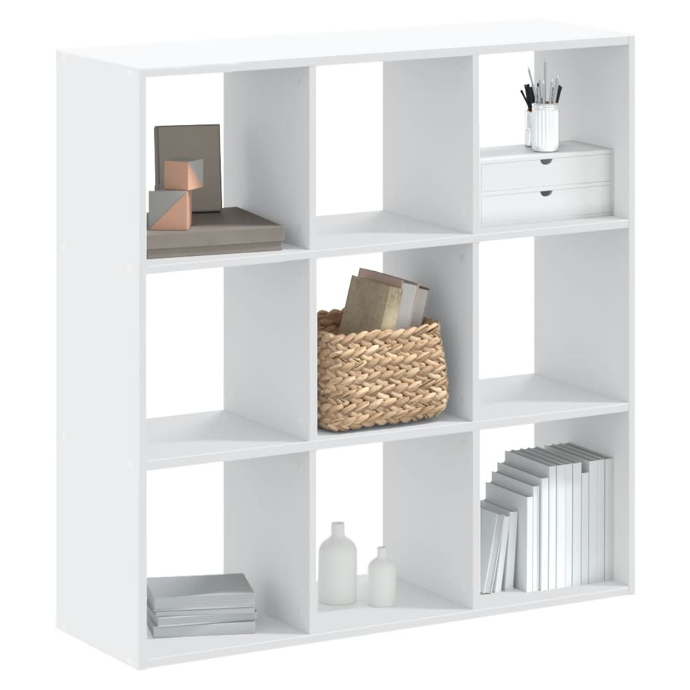 Bookcase White 102x32x102 cm vidaXL Engineered Wood - Bookcase from vidaXL