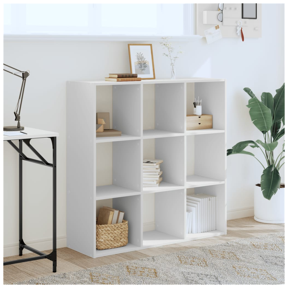 Bookcase White 102x32x102 cm vidaXL Engineered Wood - Bookcase from vidaXL