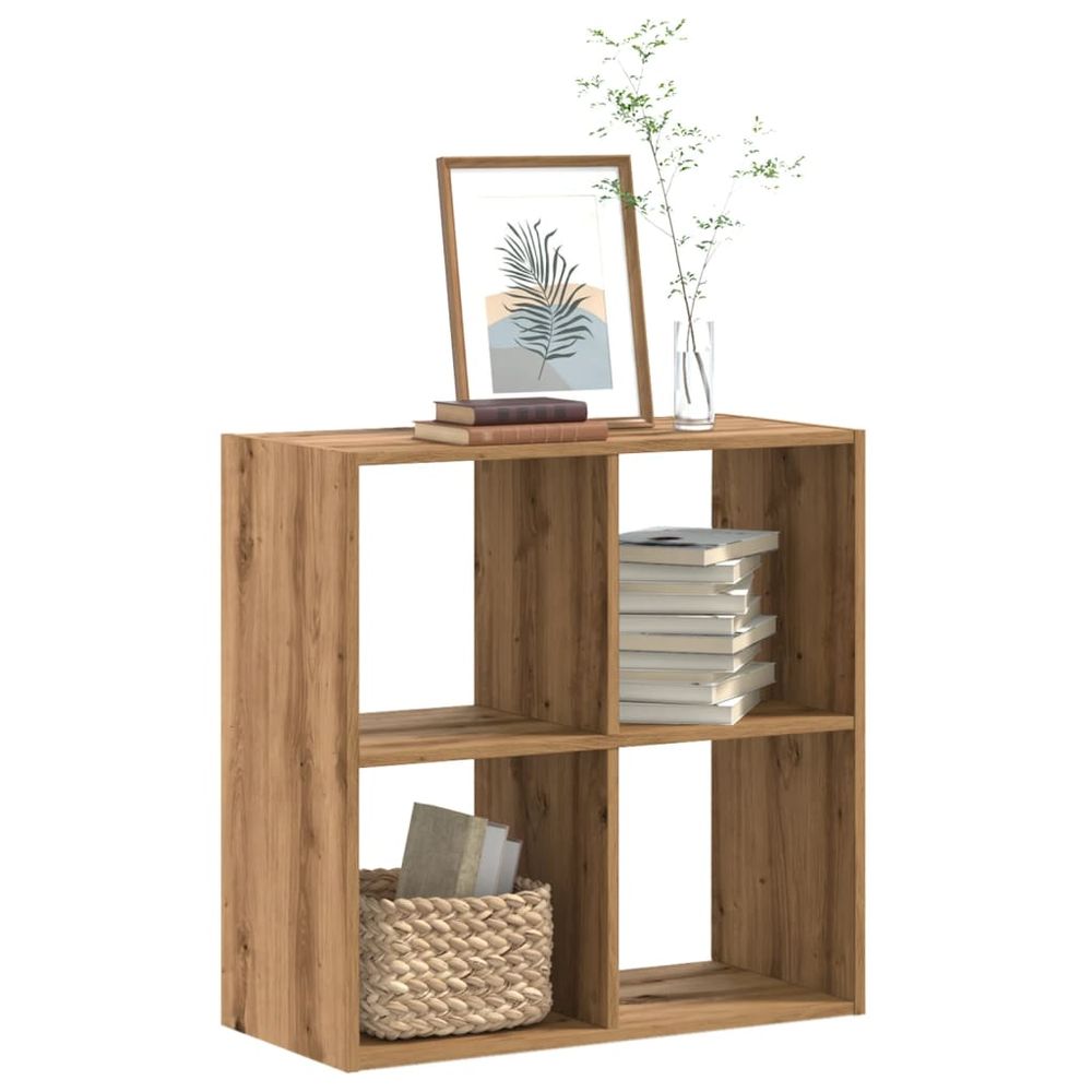 Bookcase White 102x32x102 cm vidaXL Engineered Wood - Bookcase from vidaXL