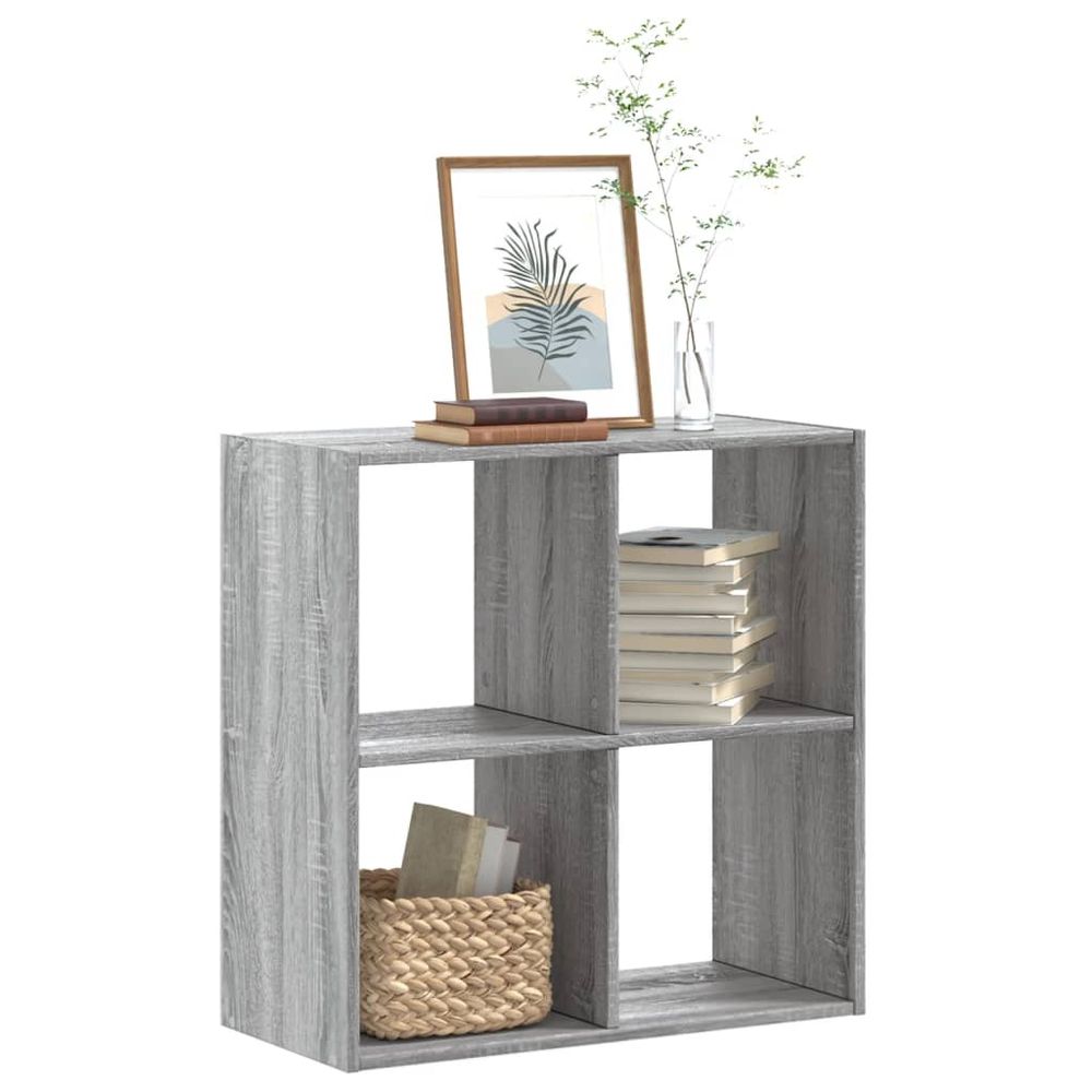 Bookcase White 102x32x102 cm vidaXL Engineered Wood - Bookcase from vidaXL