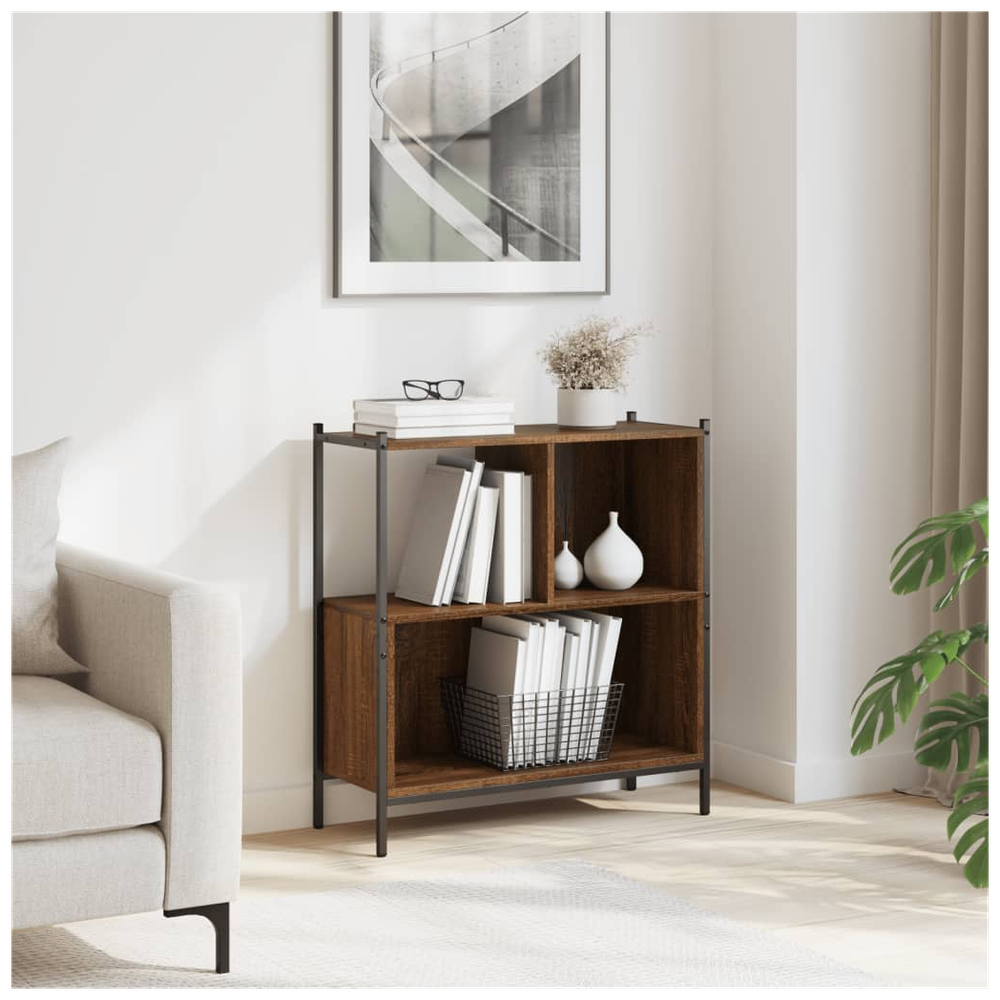 Bookcase Black 72x28x77.5 cm vidaXL Engineered Wood - Bookcase from vidaXL