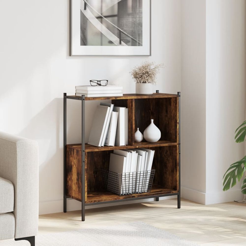 Bookcase Black 72x28x77.5 cm vidaXL Engineered Wood - Bookcase from vidaXL