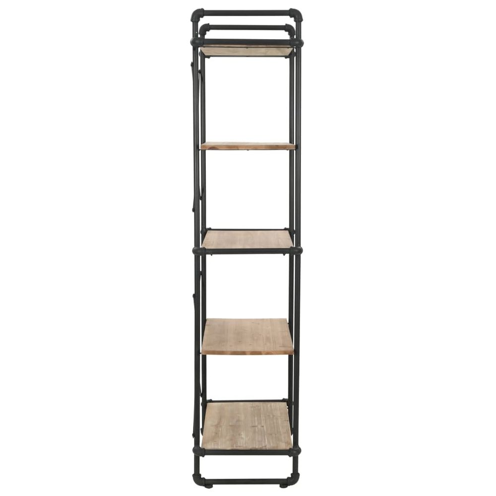 Bookcase Solid Firwood and Steel vidaXL 80x42x180 cm - Bookcase from vidaXL