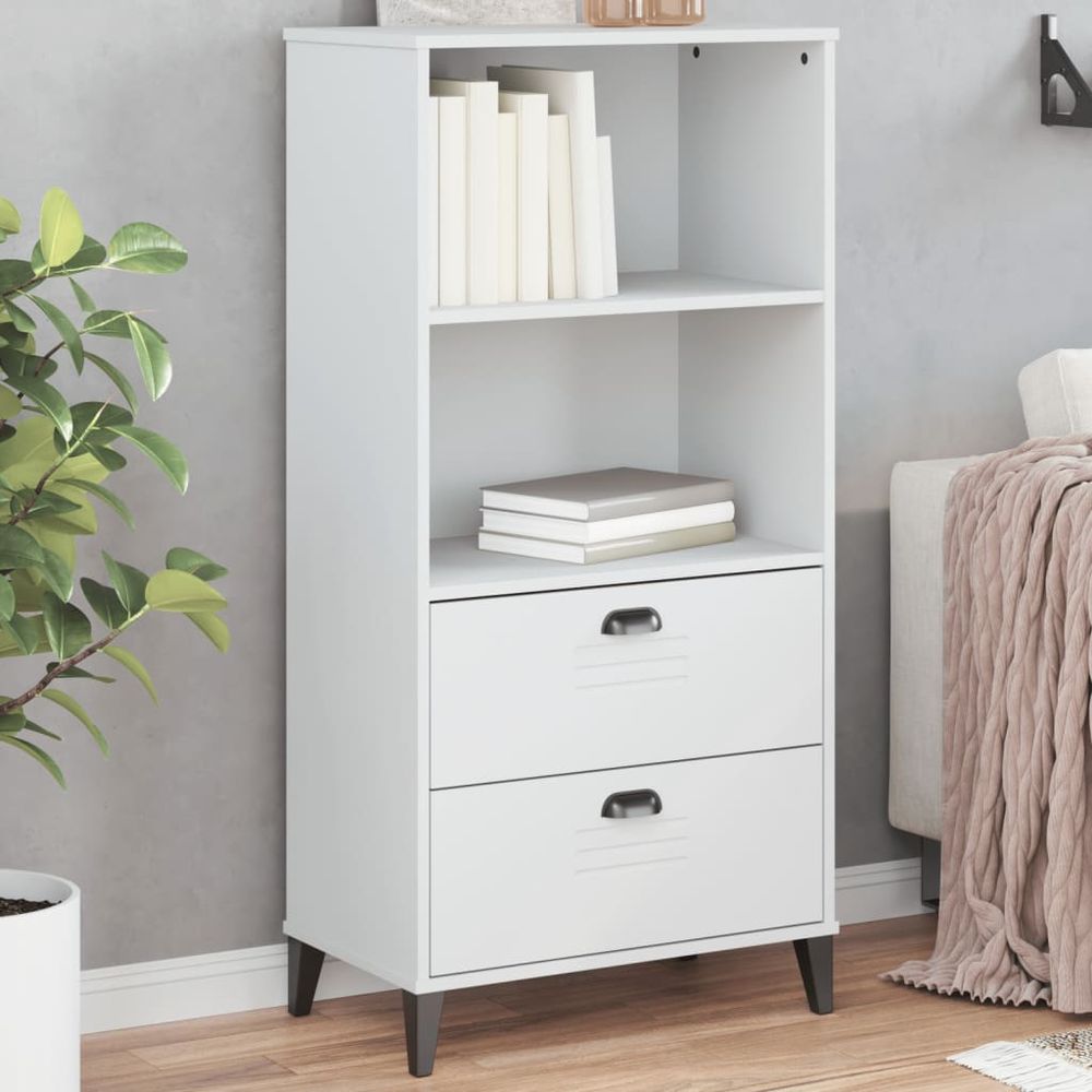 Bookcase VIKEN White 60x35x123 cm vidaXL Engineered Wood - Bookcase from vidaXL