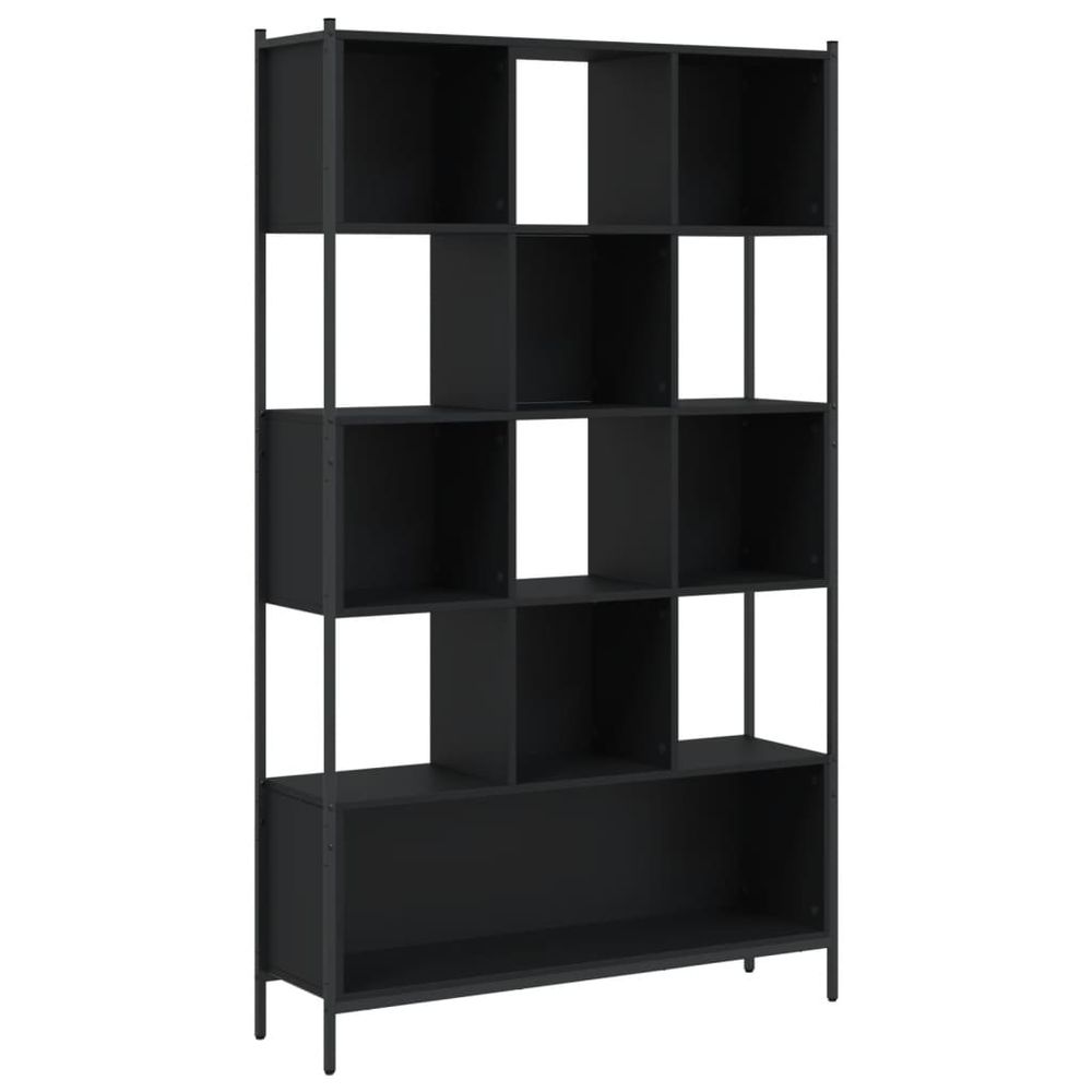 Bookcase Black 102x28x172 cm Engineered Wood vidaXL - Bookcase from vidaXL