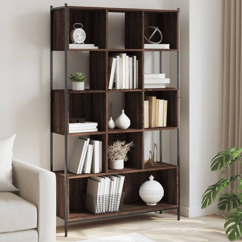 Bookcase Black 102x28x172 cm Engineered Wood vidaXL - Bookcase from vidaXL